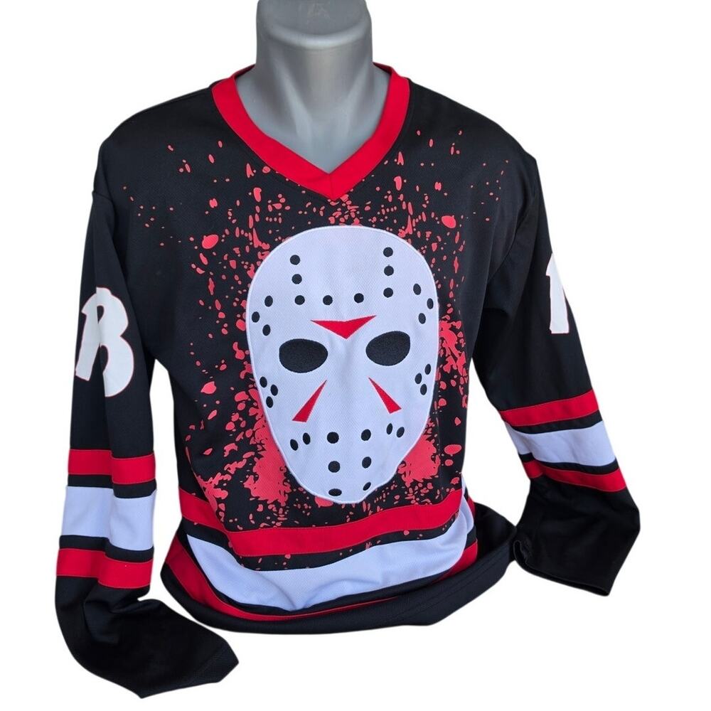 Friday the 13th Jason Hockey Jersey Mens Small Halloween / Horror / costume